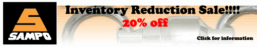 Sampo Ball Bearing Swivels 20% off